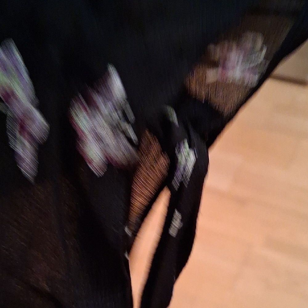 & Other Stories Sheer Black Dress with Floral Pattern - Picture 5 of 12